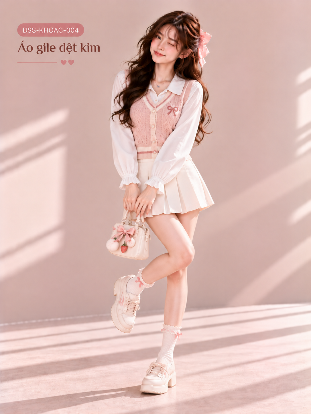 Áo gile dệt kim