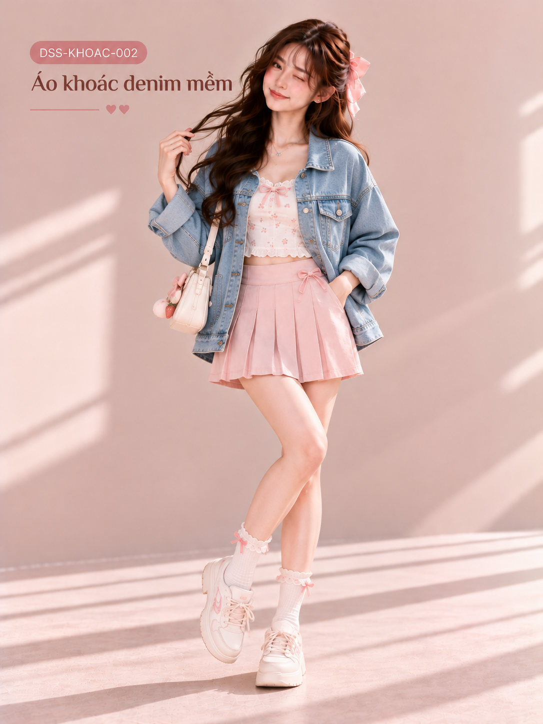 Áo khoác denim mềm