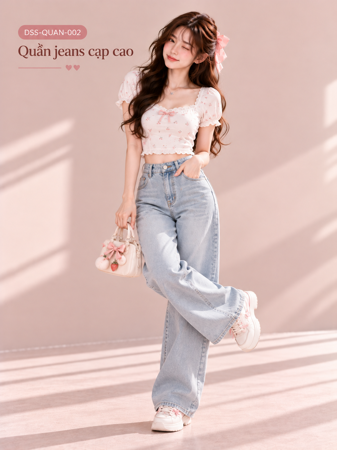 Quần jeans cạp cao