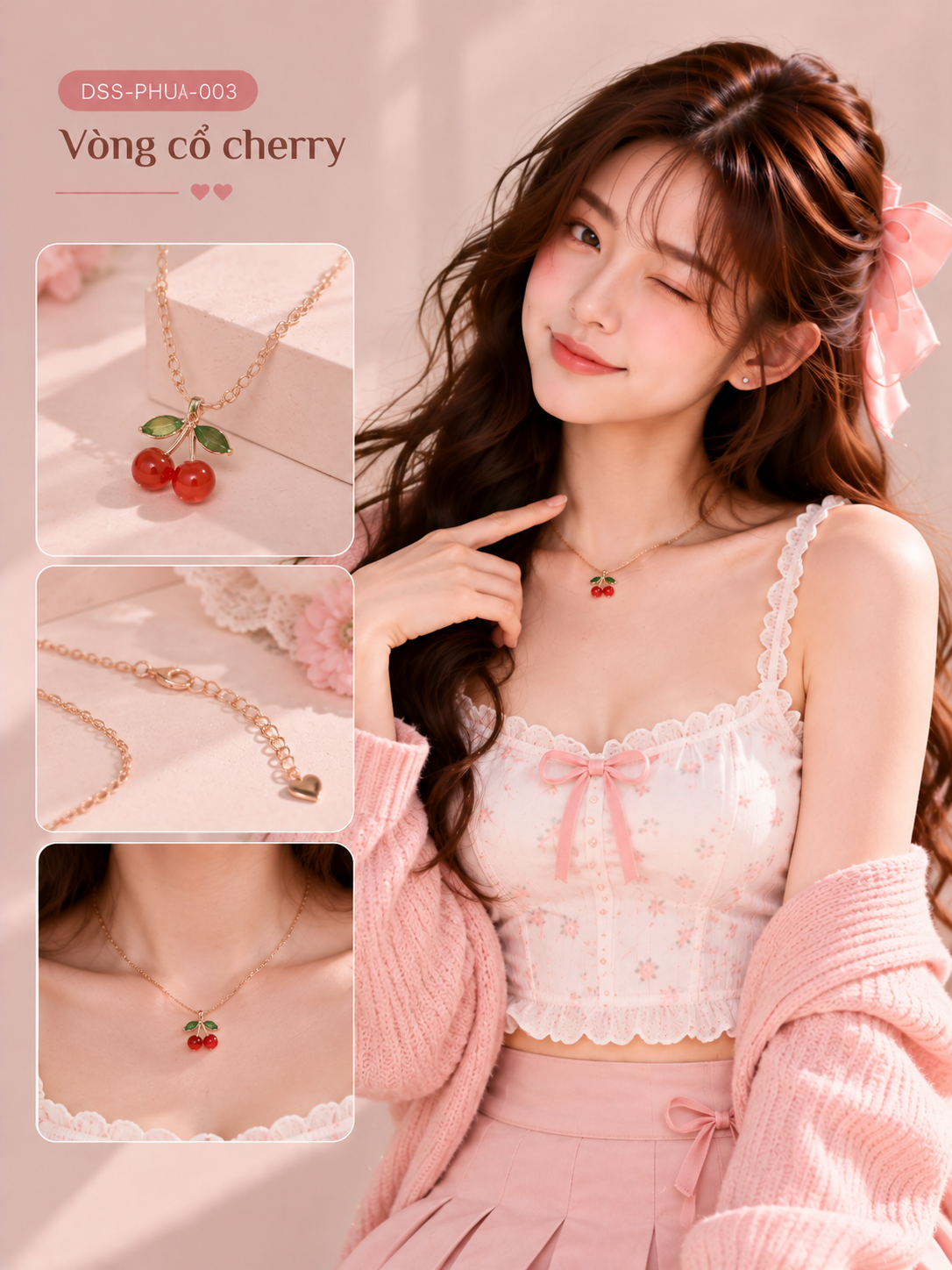 Vòng cổ cherry